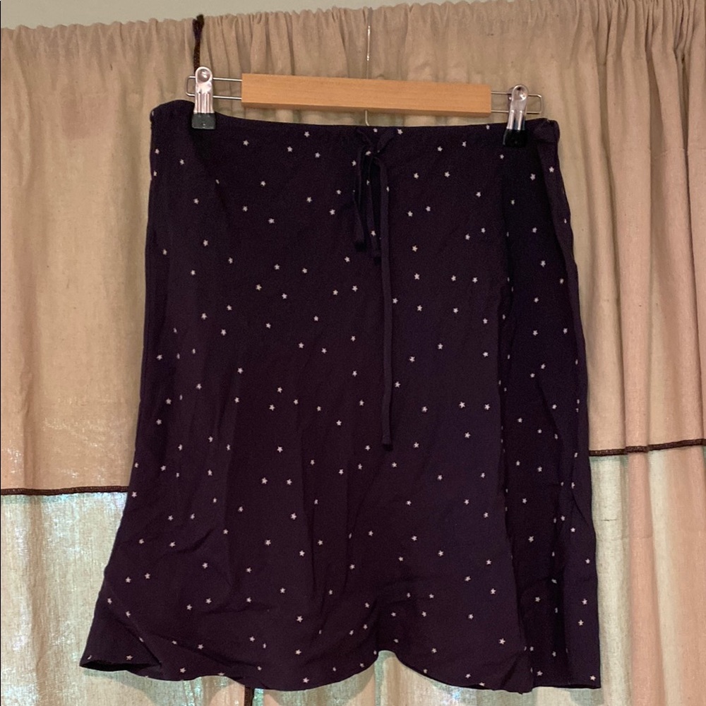 Madewell Navy Star Pattern Skirt Size 12